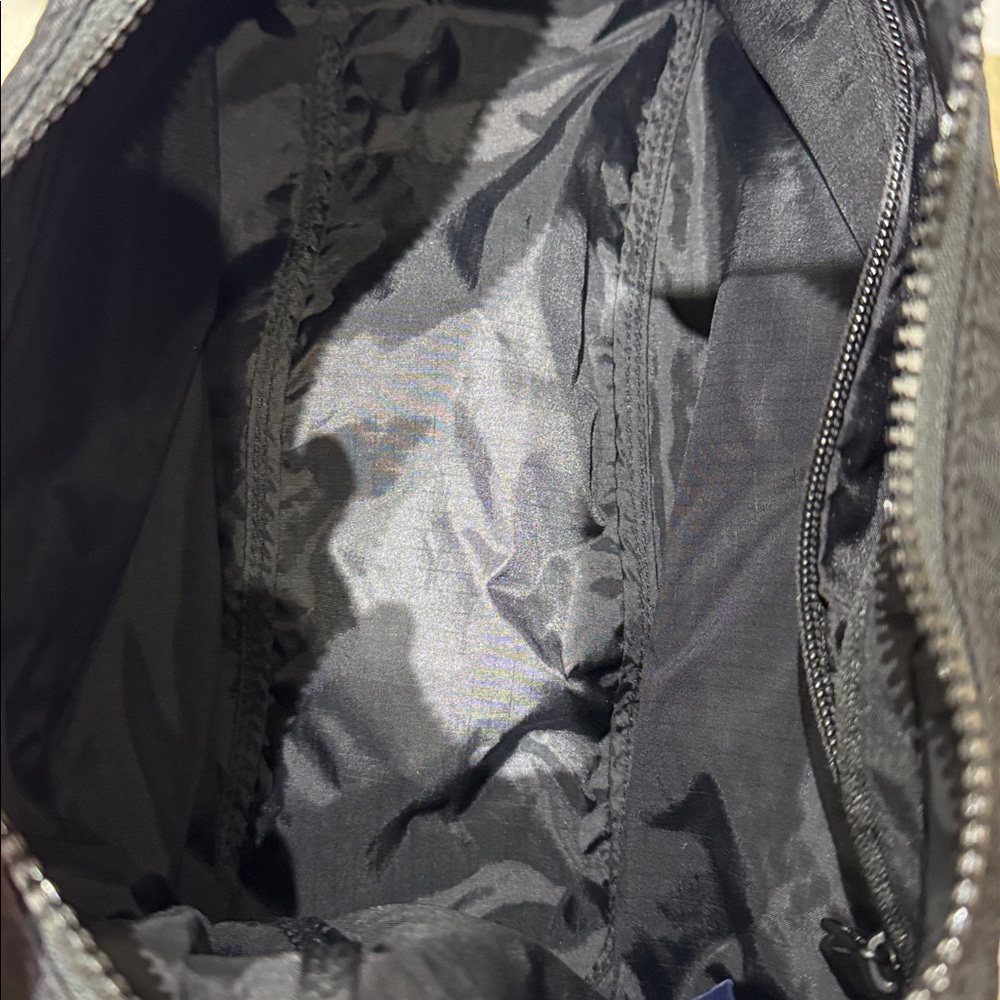 BAGGU Black Shoulder Bag with Pink Floral Accents - Picture 3 of 3